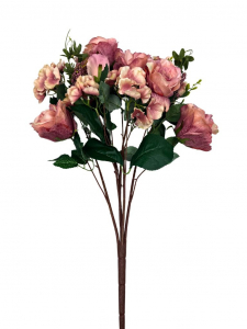 Bukiet kompozycja róże i hortensje 58 cm brudny róż