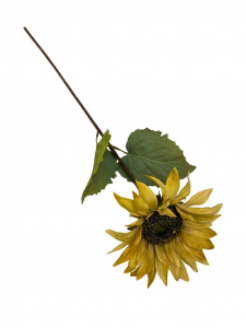 Słonecznik gałązka 65 cm zgaszony żółty
