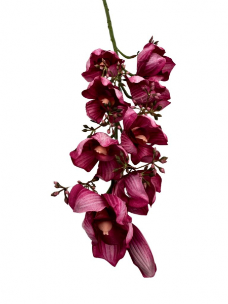 Orchidea gałązka 78 cm ciemny róż