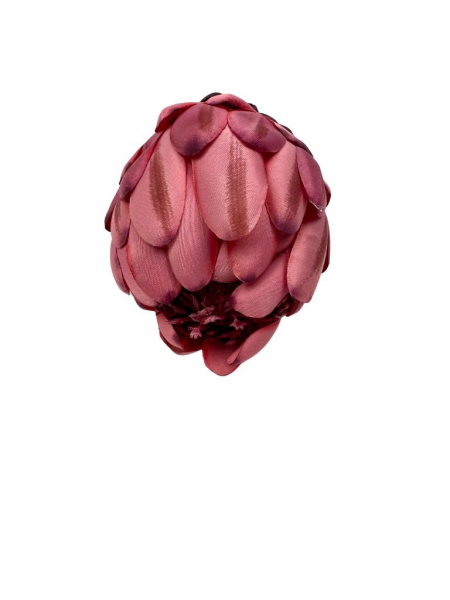 Protea główka 13 cm brudny róż