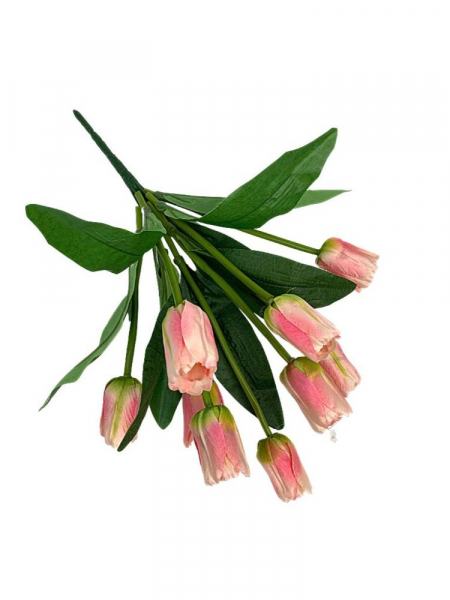 Tulipany bukiet 36 cm jasny róż