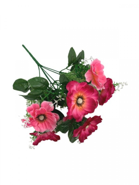 Anemon bukiet 29 cm różowy