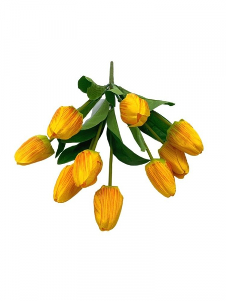 Tulipany bukiet 40 cm żółto pomarańczowe